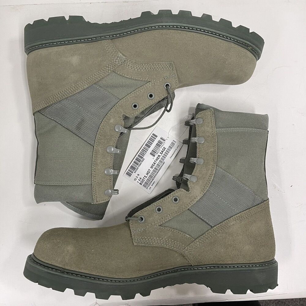 Thorogood Hot Weather Sage Steel Toe Boot Size 15 1/2 N RecycledFashionShopCom - Picture 2 of 16